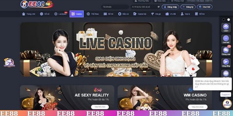 Hướng dẫn các bước tham gia vào nhà cái EE88 và chơi game đổi thưởng